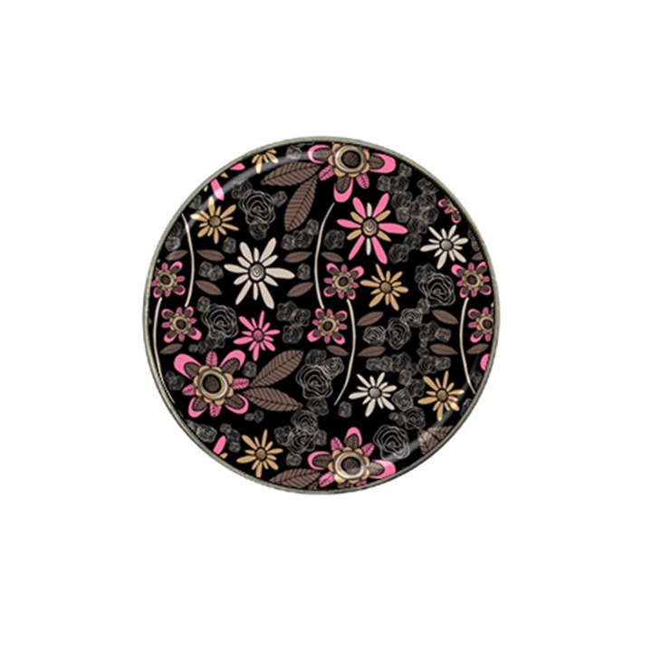 Flower Art Pattern Hat Clip Ball Marker (4 pack)