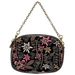 Flower Art Pattern Chain Purse (One Side) Front