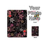 Flower Art Pattern Playing Cards 54 Designs (Mini) Front - Heart2