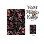 Flower Art Pattern Playing Cards 54 Designs (Mini) Front - Diamond2