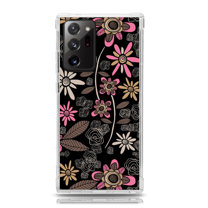 Flower Art Pattern Samsung Galaxy Note 20 Ultra TPU UV Case