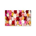 Rose Color Beautiful Flowers Sticker (Rectangular) Front