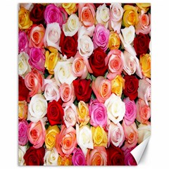 Rose Color Beautiful Flowers Canvas 11  X 14  by Ket1n9