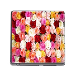 Rose Color Beautiful Flowers Memory Card Reader (square 5 Slot) by Ket1n9