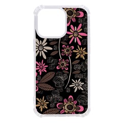 Flower Art Pattern Iphone 13 Pro Tpu Uv Print Case