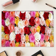 Rose Color Beautiful Flowers Cosmetic Bag (xxl) by Ket1n9