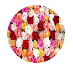 Rose Color Beautiful Flowers Mini Round Pill Box (pack Of 3) by Ket1n9