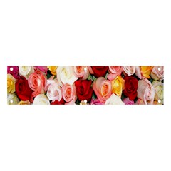 Rose Color Beautiful Flowers Banner And Sign 4  X 1  by Ket1n9