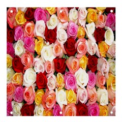 Rose Color Beautiful Flowers Banner And Sign 4  X 4  by Ket1n9