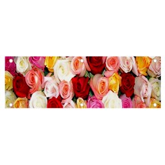 Rose Color Beautiful Flowers Banner And Sign 6  X 2  by Ket1n9