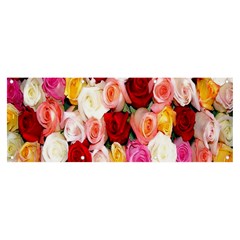 Rose Color Beautiful Flowers Banner And Sign 8  X 3  by Ket1n9