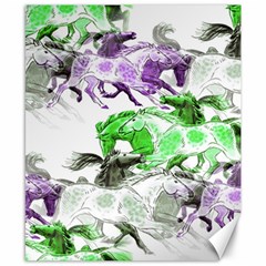 Horse Horses Animal World Green Canvas 8  X 10  by Ket1n9