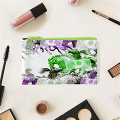 Horse Horses Animal World Green Cosmetic Bag (xs) by Ket1n9