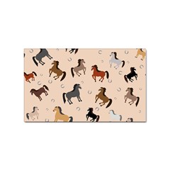 Horses For Courses Pattern Sticker (rectangular) by Ket1n9