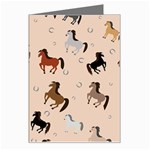 Horses For Courses Pattern Greeting Card Left