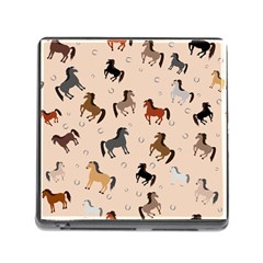 Horses For Courses Pattern Memory Card Reader (square 5 Slot) by Ket1n9