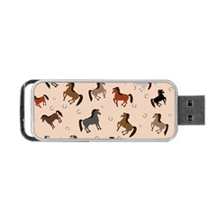 Horses For Courses Pattern Portable Usb Flash (two Sides) by Ket1n9