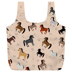 Horses For Courses Pattern Full Print Recycle Bag (xl) by Ket1n9