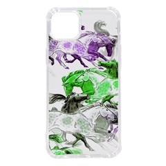 Horse Horses Animal World Green Iphone 14 Plus Tpu Uv Print Case by Ket1n9