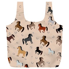 Horses For Courses Pattern Full Print Recycle Bag (xxxl) by Ket1n9