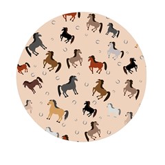 Horses For Courses Pattern Mini Round Pill Box (pack Of 3) by Ket1n9