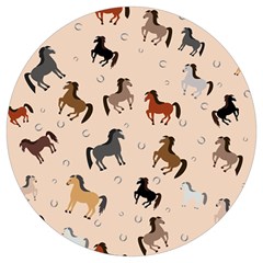 Horses For Courses Pattern Round Trivet by Ket1n9