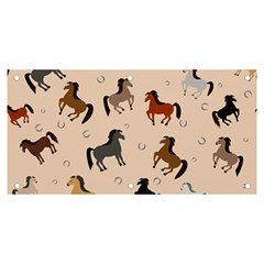 Horses For Courses Pattern Banner And Sign 6  X 3  by Ket1n9