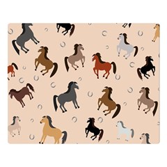 Horses For Courses Pattern Premium Plush Fleece Blanket (large) by Ket1n9