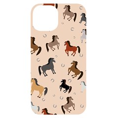 Horses For Courses Pattern Iphone 14 Black Uv Print Case by Ket1n9