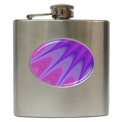 Purple Star Sun Sunshine Fractal Hip Flask (6 Oz) by Ket1n9