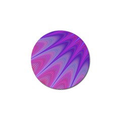 Purple Star Sun Sunshine Fractal Golf Ball Marker by Ket1n9