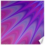 Purple Star Sun Sunshine Fractal Canvas 12  x 12  11.4 x11.56  Canvas - 1