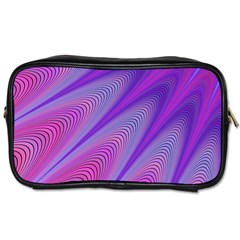 Purple Star Sun Sunshine Fractal Toiletries Bag (two Sides)