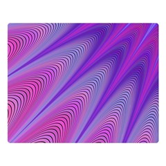 Purple Star Sun Sunshine Fractal Two Sides Premium Plush Fleece Blanket (large) by Ket1n9