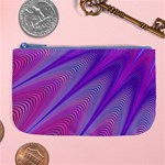 Purple Star Sun Sunshine Fractal Large Coin Purse Front