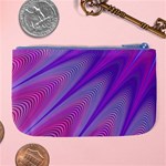 Purple Star Sun Sunshine Fractal Large Coin Purse Back