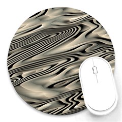 Alien Planet Surface Round Mousepad