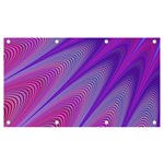 Purple Star Sun Sunshine Fractal Banner and Sign 7  x 4  Front