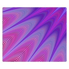 Purple Star Sun Sunshine Fractal Premium Plush Fleece Blanket (small) by Ket1n9