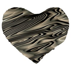 Alien Planet Surface Large 19  Premium Flano Heart Shape Cushions by Ket1n9