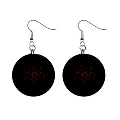 Abstract Pattern Honeycomb Mini Button Earrings by Ket1n9