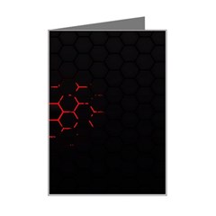 Abstract Pattern Honeycomb Mini Greeting Card by Ket1n9