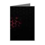 Abstract Pattern Honeycomb Mini Greeting Card Left