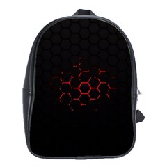 Abstract Pattern Honeycomb School Bag (large) by Ket1n9