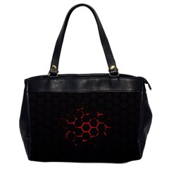 Abstract Pattern Honeycomb Oversize Office Handbag (2 Sides) by Ket1n9