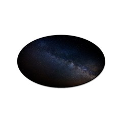 Cosmos Dark Hd Wallpaper Milky Way Sticker Oval (10 Pack) by Ket1n9