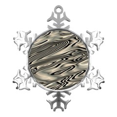 Alien Planet Surface Metal Small Snowflake Ornament by Ket1n9