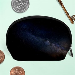 Cosmos Dark Hd Wallpaper Milky Way Accessory Pouch (large) by Ket1n9