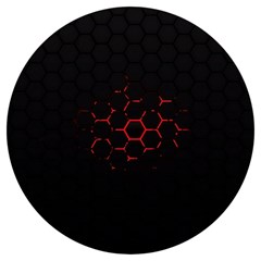 Abstract Pattern Honeycomb Round Trivet by Ket1n9