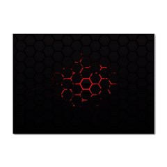 Abstract Pattern Honeycomb Crystal Sticker (a4) by Ket1n9